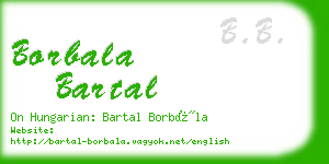 borbala bartal business card
